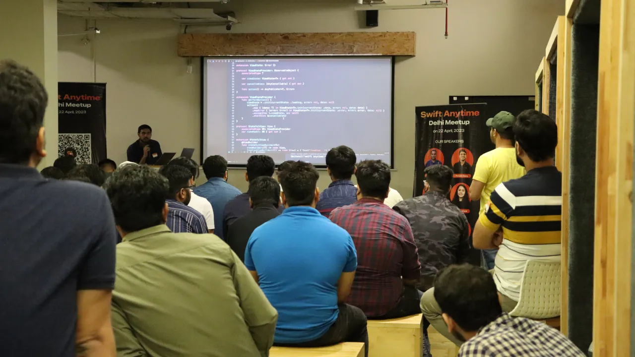 Delhi Swift Anytime meetup, April 2023, photo 6